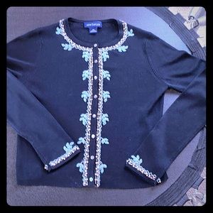 Ladies long sleeve silk sweater